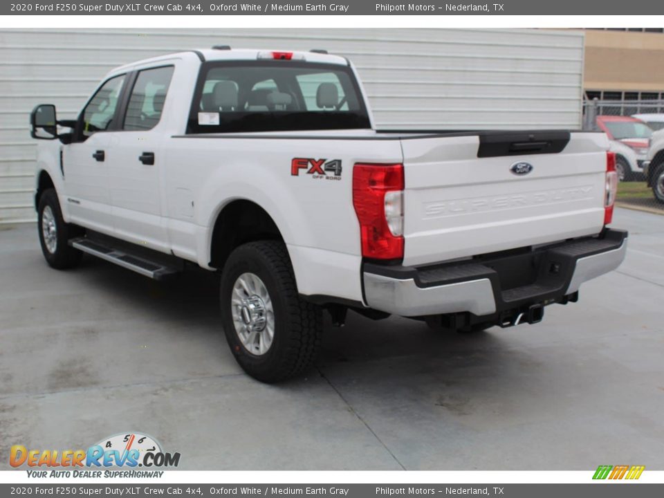 2020 Ford F250 Super Duty XLT Crew Cab 4x4 Oxford White / Medium Earth Gray Photo #6