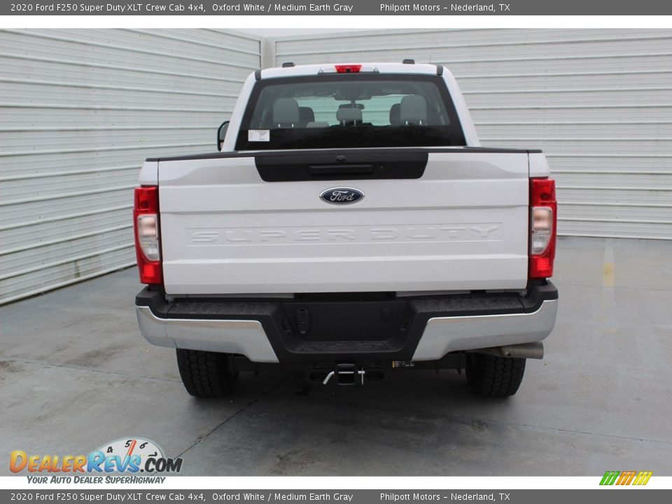 2020 Ford F250 Super Duty XLT Crew Cab 4x4 Oxford White / Medium Earth Gray Photo #7