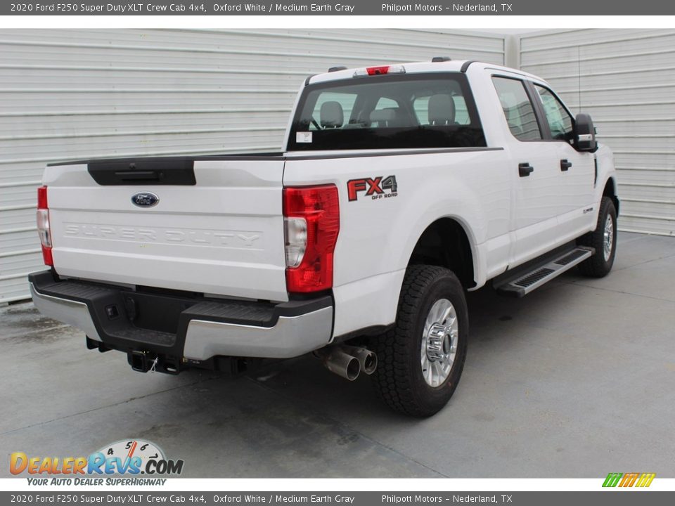 2020 Ford F250 Super Duty XLT Crew Cab 4x4 Oxford White / Medium Earth Gray Photo #8