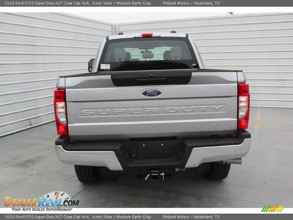 2020 Ford F250 Super Duty XLT Crew Cab 4x4 Iconic Silver / Medium Earth Gray Photo #7