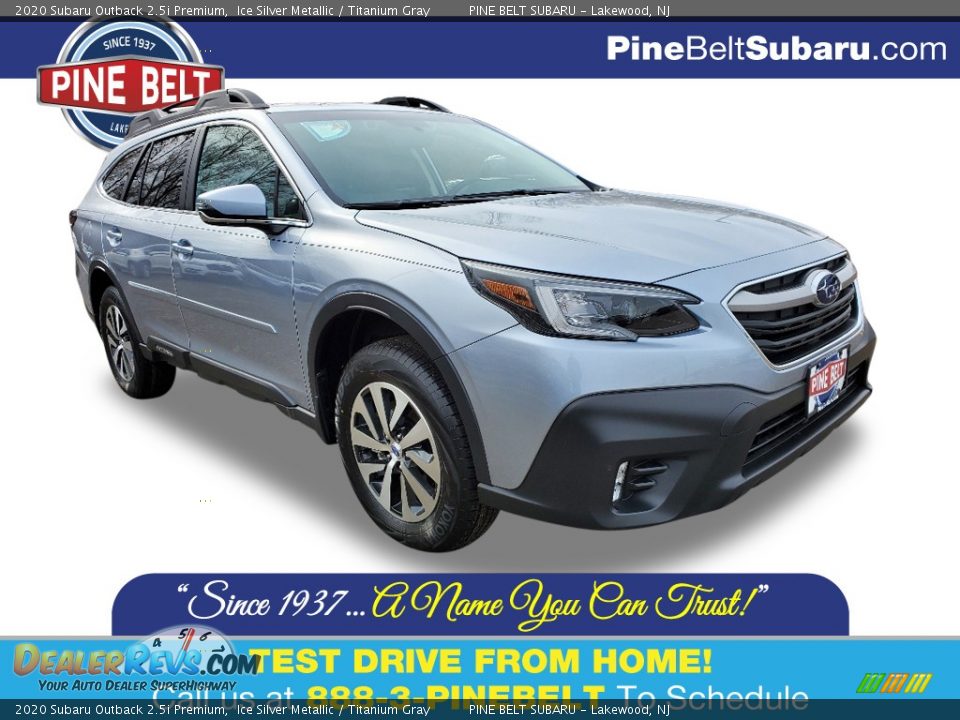 2020 Subaru Outback 2.5i Premium Ice Silver Metallic / Titanium Gray Photo #1