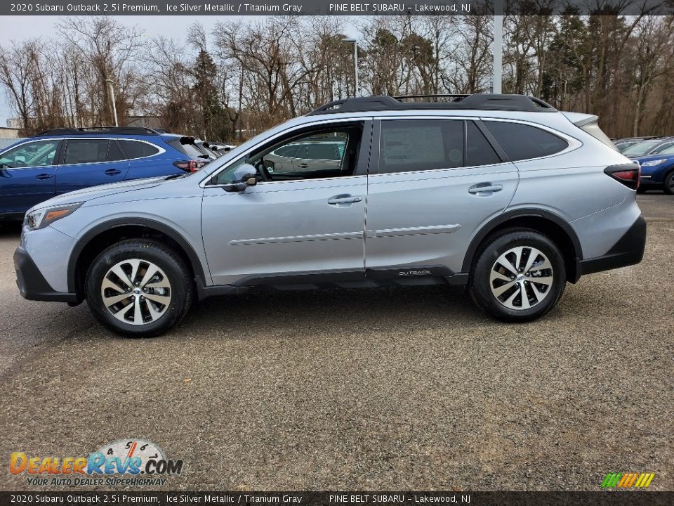 2020 Subaru Outback 2.5i Premium Ice Silver Metallic / Titanium Gray Photo #3