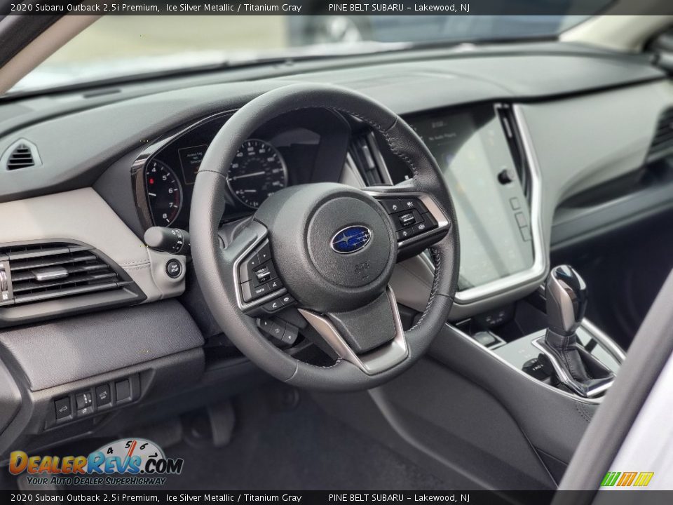 2020 Subaru Outback 2.5i Premium Ice Silver Metallic / Titanium Gray Photo #8