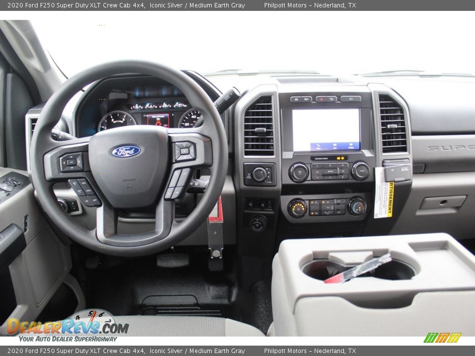 2020 Ford F250 Super Duty XLT Crew Cab 4x4 Iconic Silver / Medium Earth Gray Photo #20
