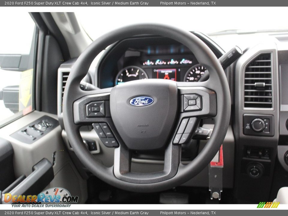 2020 Ford F250 Super Duty XLT Crew Cab 4x4 Iconic Silver / Medium Earth Gray Photo #21