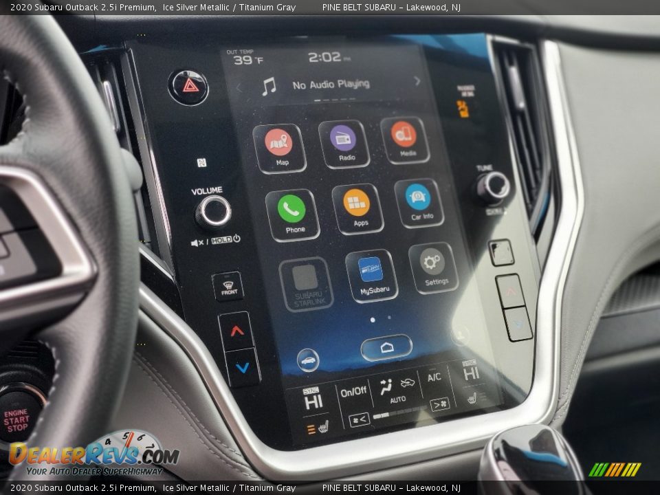 2020 Subaru Outback 2.5i Premium Ice Silver Metallic / Titanium Gray Photo #10