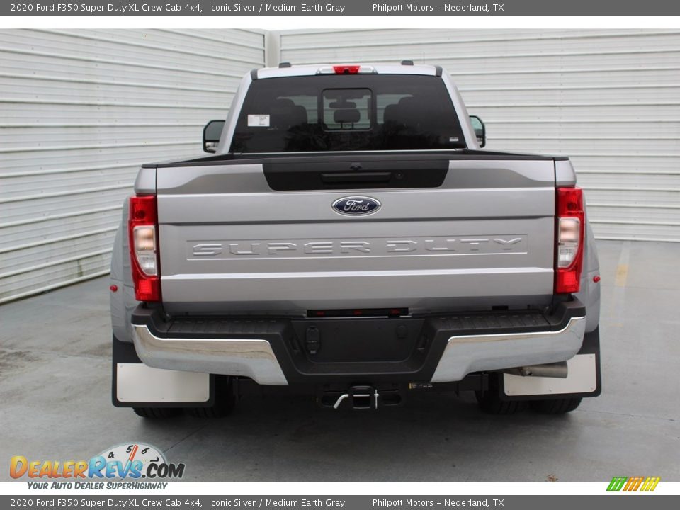 2020 Ford F350 Super Duty XL Crew Cab 4x4 Iconic Silver / Medium Earth Gray Photo #7