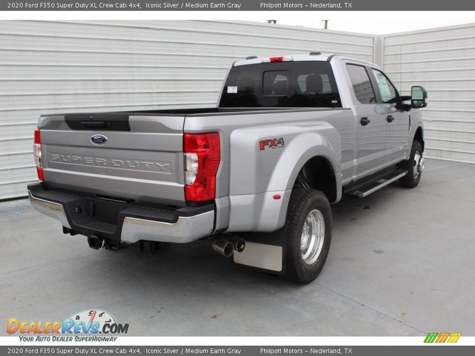 2020 Ford F350 Super Duty XL Crew Cab 4x4 Iconic Silver / Medium Earth Gray Photo #8