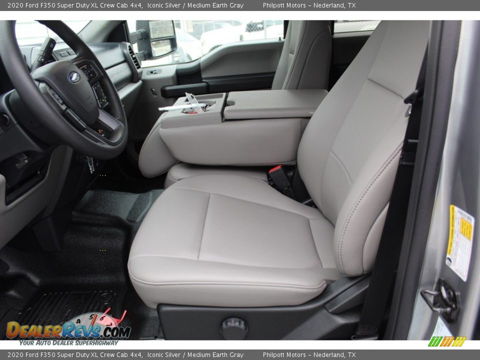 2020 Ford F350 Super Duty XL Crew Cab 4x4 Iconic Silver / Medium Earth Gray Photo #10