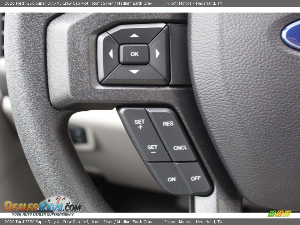 2020 Ford F350 Super Duty XL Crew Cab 4x4 Iconic Silver / Medium Earth Gray Photo #11