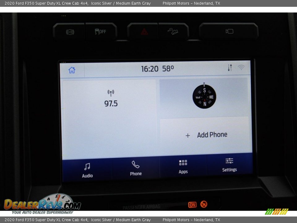 2020 Ford F350 Super Duty XL Crew Cab 4x4 Iconic Silver / Medium Earth Gray Photo #15