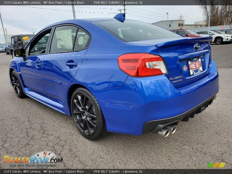 2020 Subaru WRX Limited WR Blue Pearl / Carbon Black Photo #4