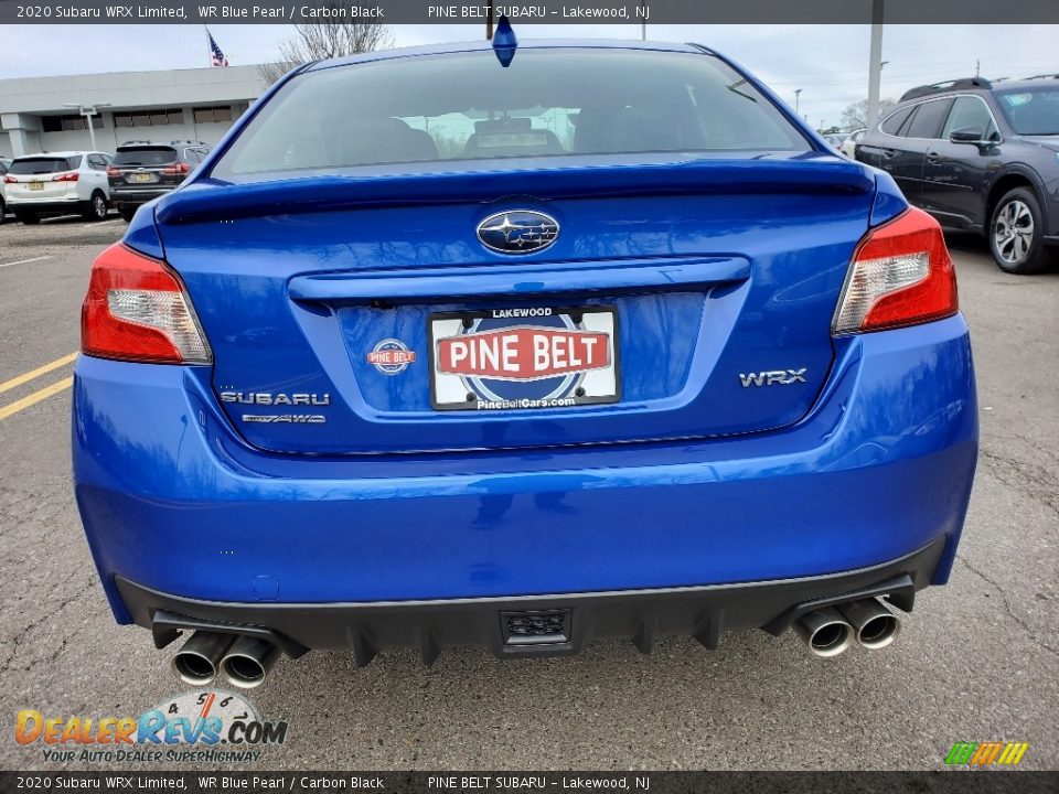 2020 Subaru WRX Limited WR Blue Pearl / Carbon Black Photo #5