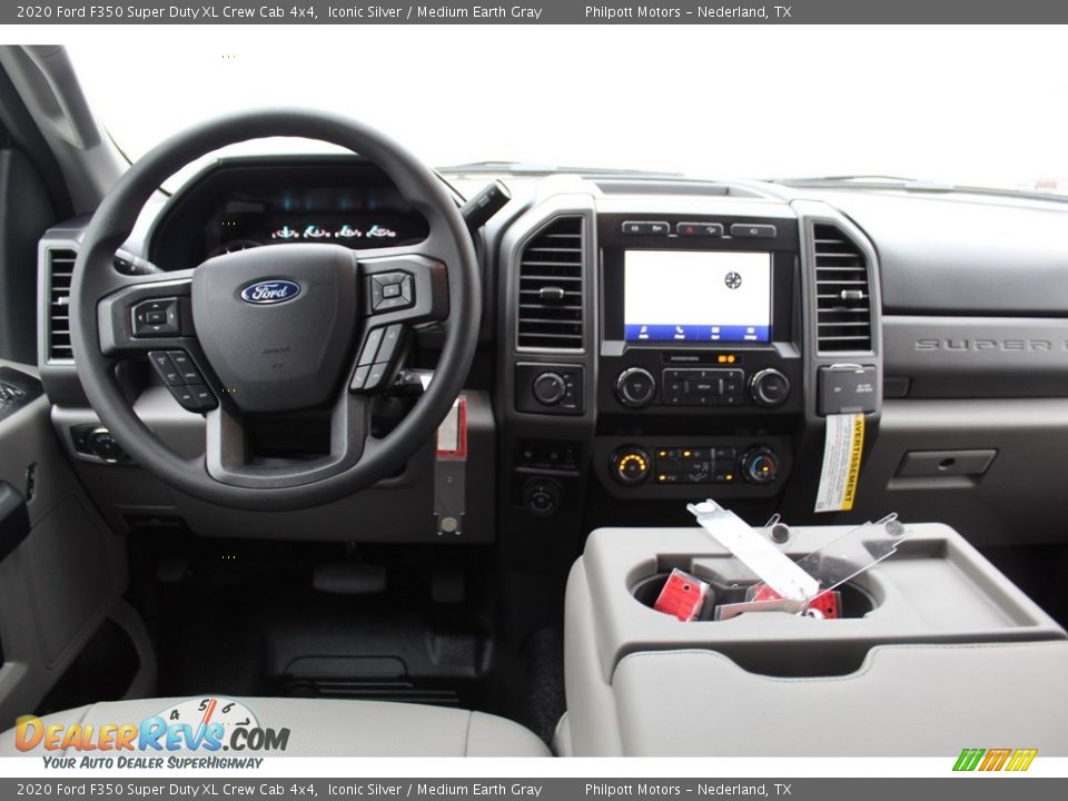 2020 Ford F350 Super Duty XL Crew Cab 4x4 Iconic Silver / Medium Earth Gray Photo #20