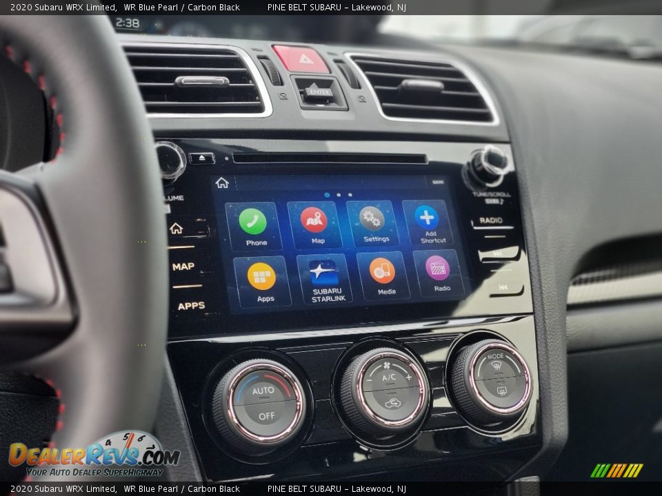 2020 Subaru WRX Limited WR Blue Pearl / Carbon Black Photo #10