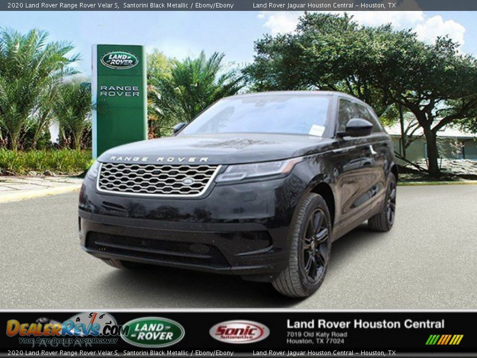 2020 Land Rover Range Rover Velar S Santorini Black Metallic / Ebony/Ebony Photo #1