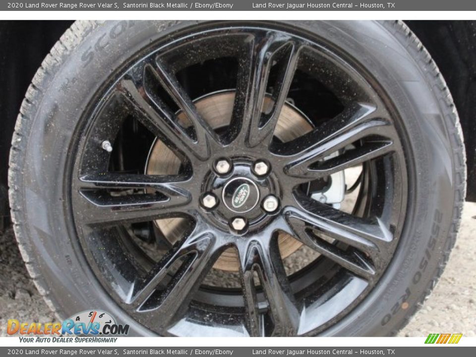 2020 Land Rover Range Rover Velar S Santorini Black Metallic / Ebony/Ebony Photo #9