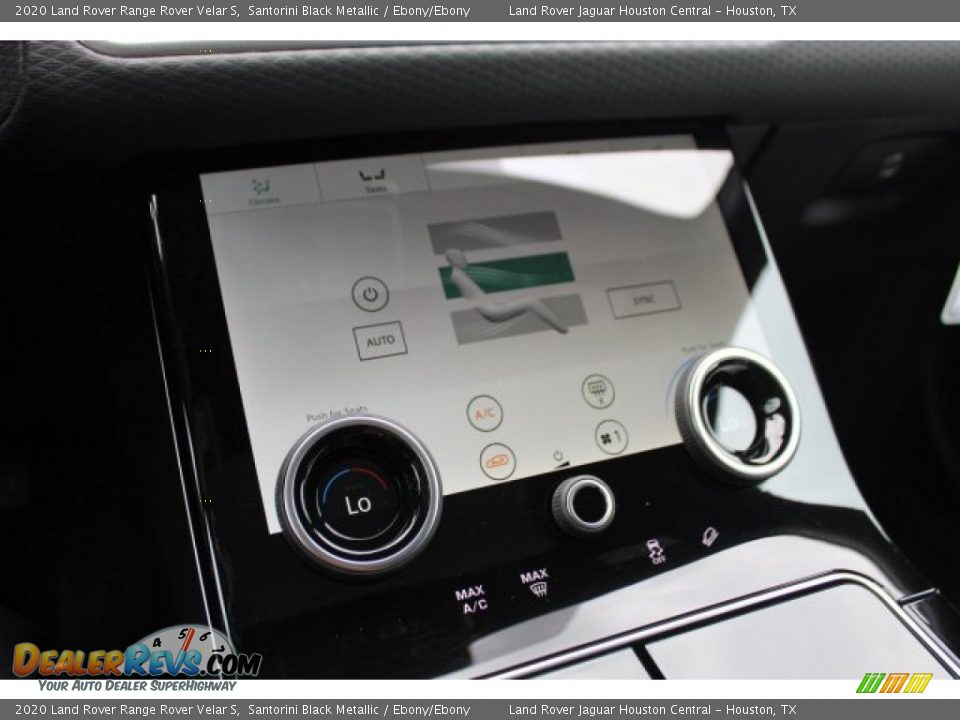 2020 Land Rover Range Rover Velar S Santorini Black Metallic / Ebony/Ebony Photo #16