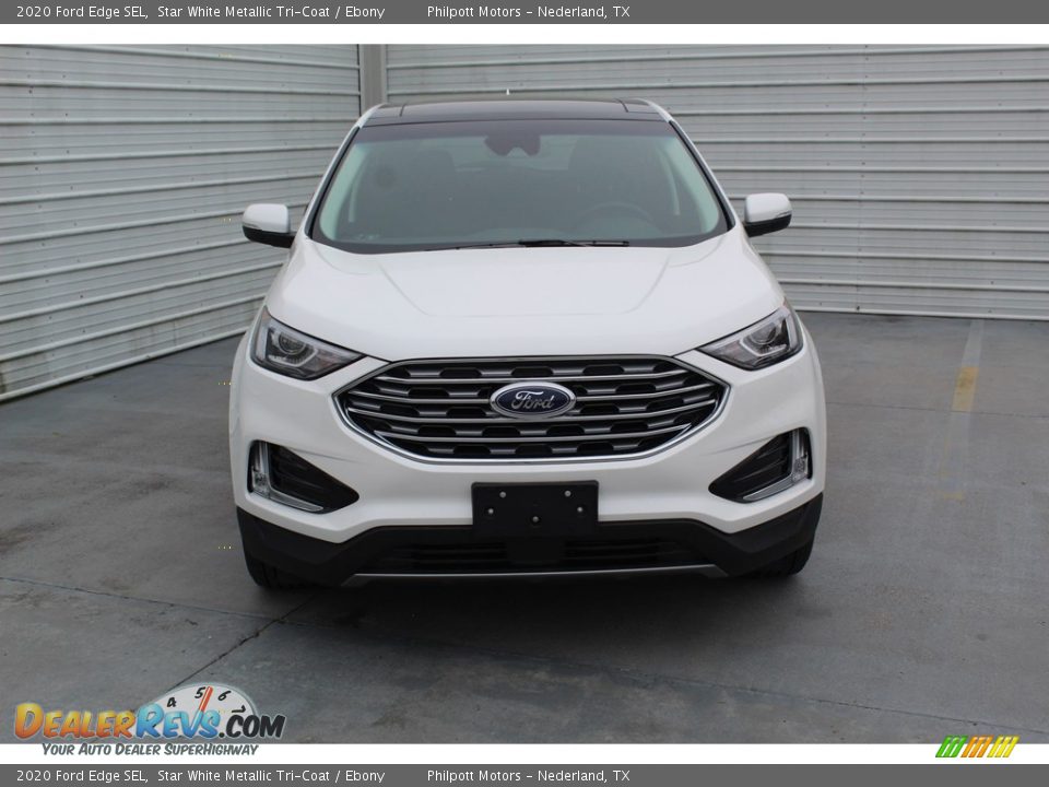 2020 Ford Edge SEL Star White Metallic Tri-Coat / Ebony Photo #3