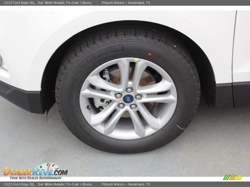 2020 Ford Edge SEL Star White Metallic Tri-Coat / Ebony Photo #5