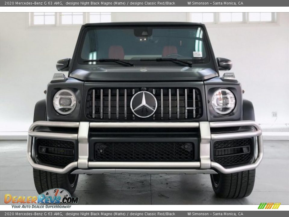 2020 Mercedes-Benz G 63 AMG designo Night Black Magno (Matte) / designo Classic Red/Black Photo #2