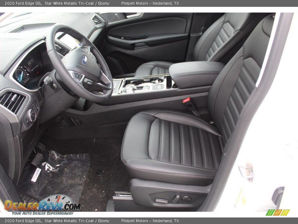 2020 Ford Edge SEL Star White Metallic Tri-Coat / Ebony Photo #10