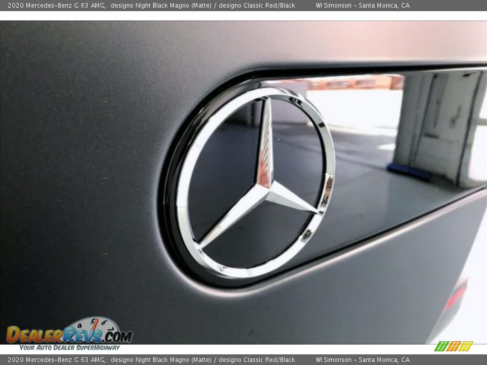 2020 Mercedes-Benz G 63 AMG designo Night Black Magno (Matte) / designo Classic Red/Black Photo #7