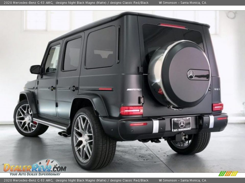 2020 Mercedes-Benz G 63 AMG designo Night Black Magno (Matte) / designo Classic Red/Black Photo #10