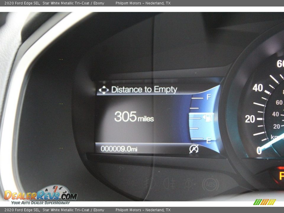 2020 Ford Edge SEL Star White Metallic Tri-Coat / Ebony Photo #14