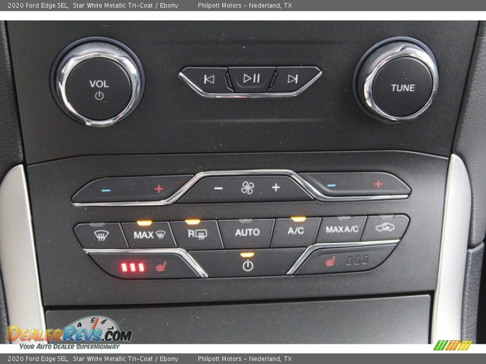 2020 Ford Edge SEL Star White Metallic Tri-Coat / Ebony Photo #16