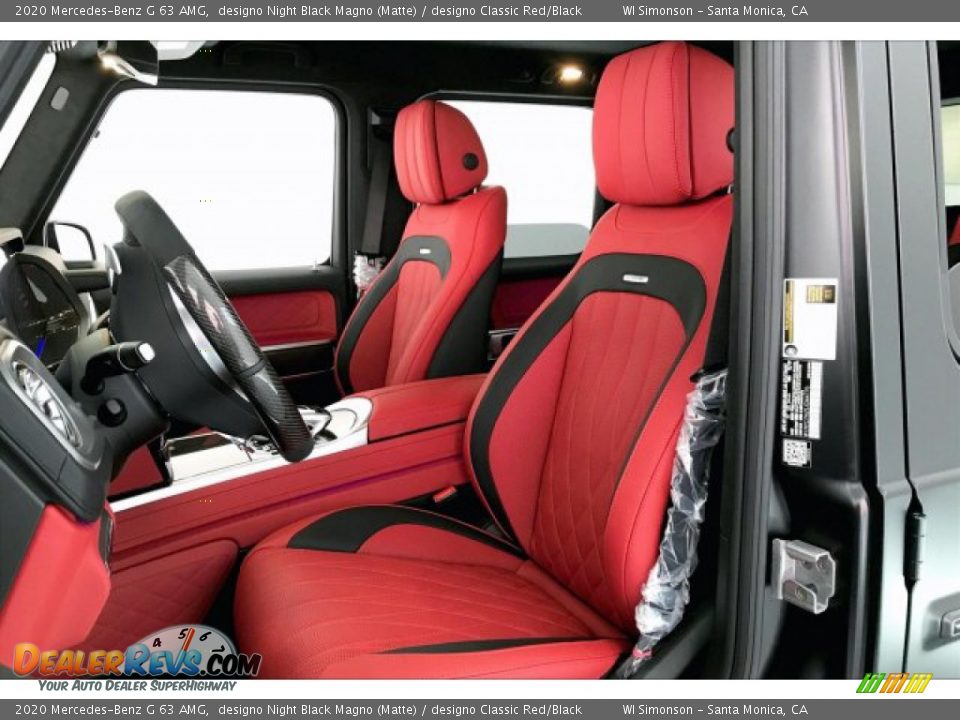 designo Classic Red/Black Interior - 2020 Mercedes-Benz G 63 AMG Photo #14