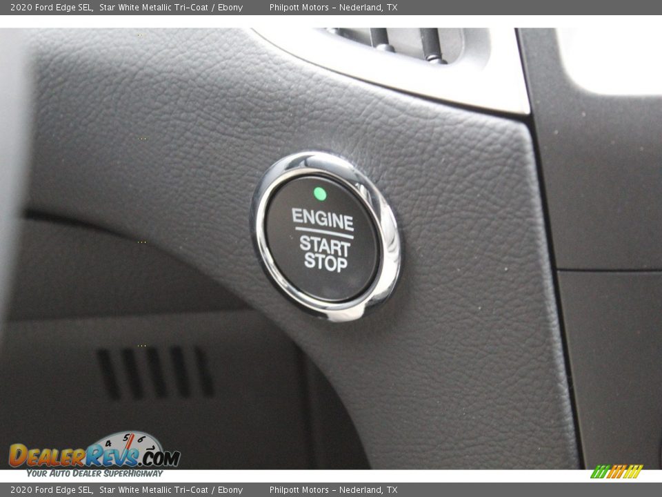 2020 Ford Edge SEL Star White Metallic Tri-Coat / Ebony Photo #17