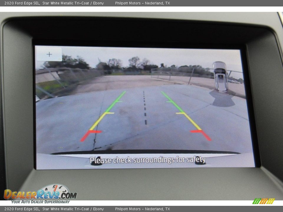 2020 Ford Edge SEL Star White Metallic Tri-Coat / Ebony Photo #18
