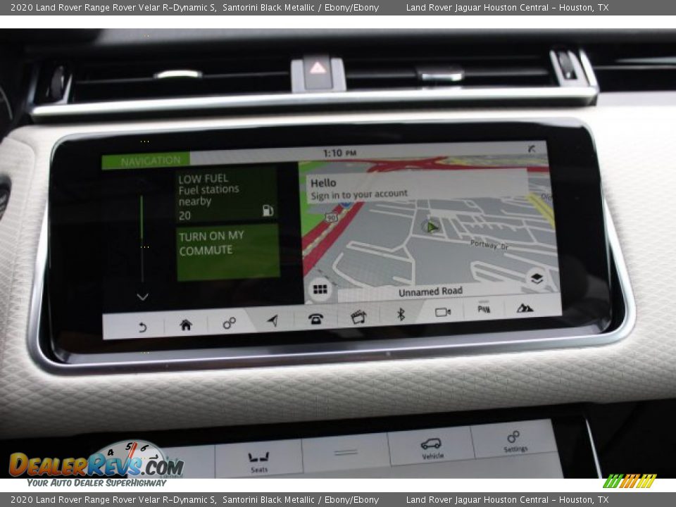 2020 Land Rover Range Rover Velar R-Dynamic S Santorini Black Metallic / Ebony/Ebony Photo #14