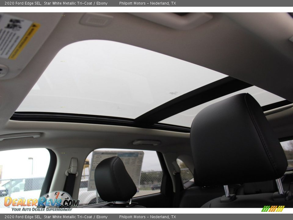 2020 Ford Edge SEL Star White Metallic Tri-Coat / Ebony Photo #19