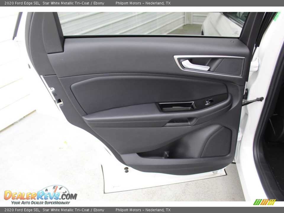 2020 Ford Edge SEL Star White Metallic Tri-Coat / Ebony Photo #20