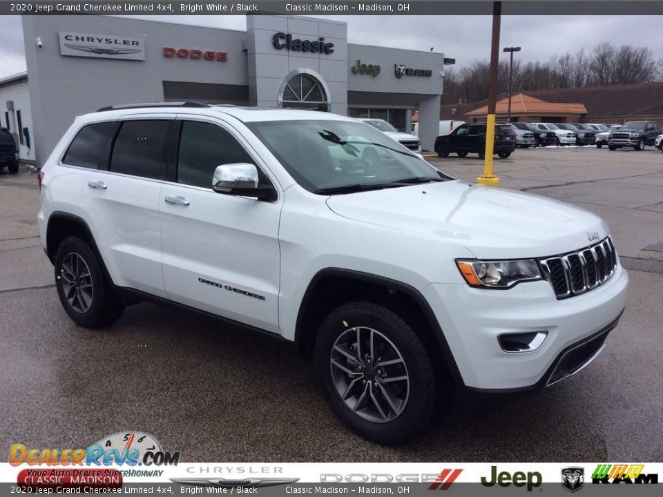 2020 Jeep Grand Cherokee Limited 4x4 Bright White / Black Photo #1