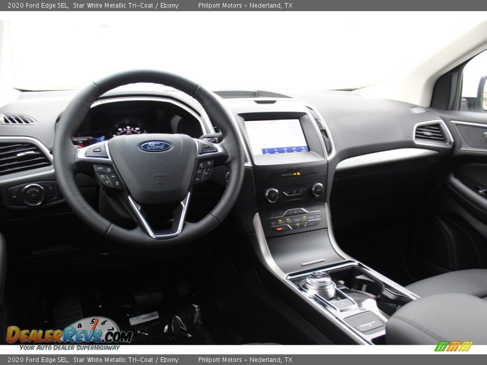 2020 Ford Edge SEL Star White Metallic Tri-Coat / Ebony Photo #22