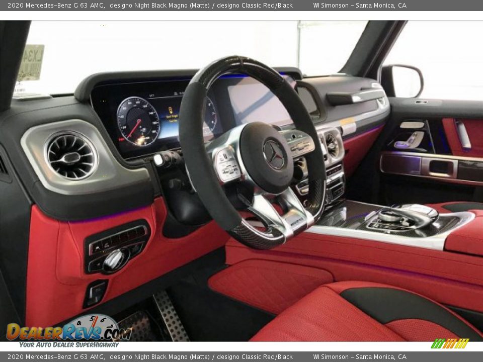 2020 Mercedes-Benz G 63 AMG designo Night Black Magno (Matte) / designo Classic Red/Black Photo #22