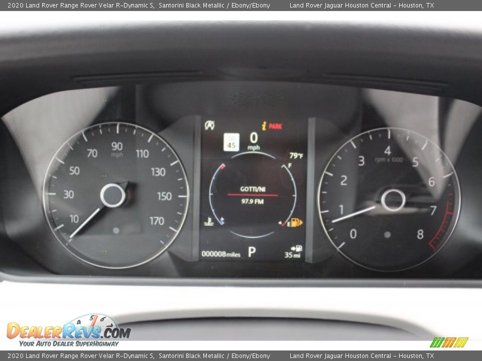 2020 Land Rover Range Rover Velar R-Dynamic S Santorini Black Metallic / Ebony/Ebony Photo #20