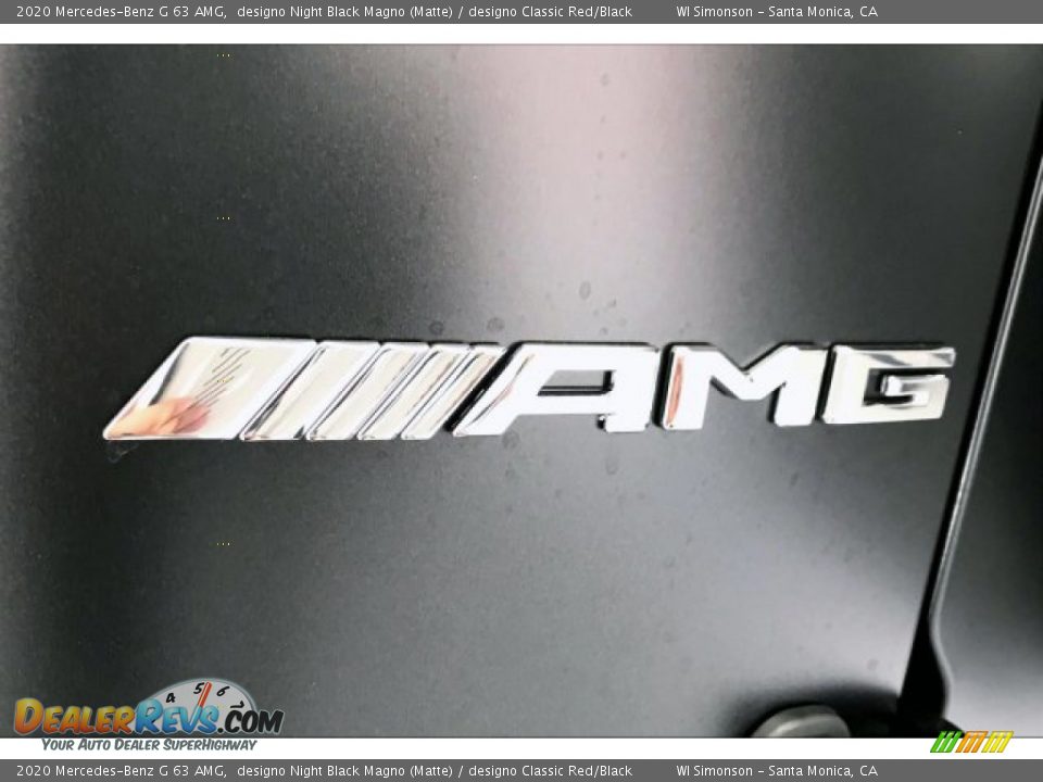 2020 Mercedes-Benz G 63 AMG designo Night Black Magno (Matte) / designo Classic Red/Black Photo #27