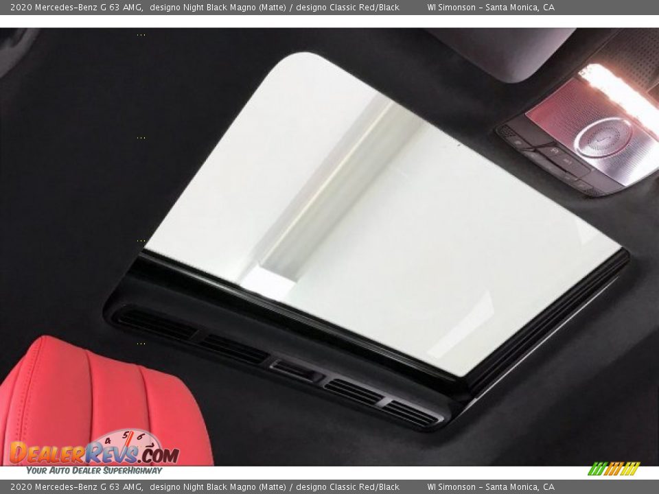 2020 Mercedes-Benz G 63 AMG designo Night Black Magno (Matte) / designo Classic Red/Black Photo #29