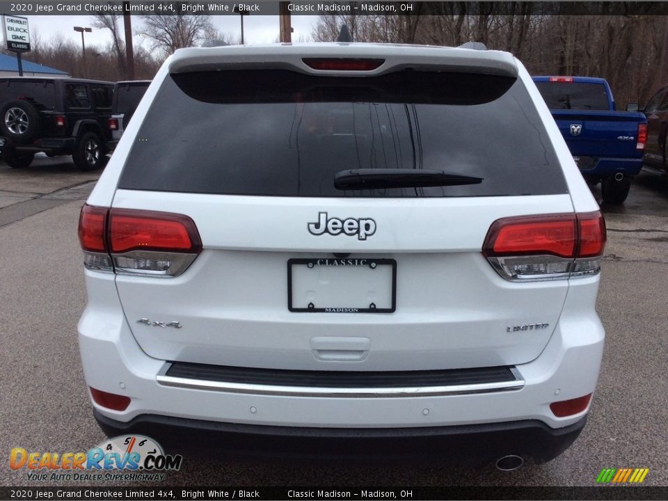 2020 Jeep Grand Cherokee Limited 4x4 Bright White / Black Photo #8