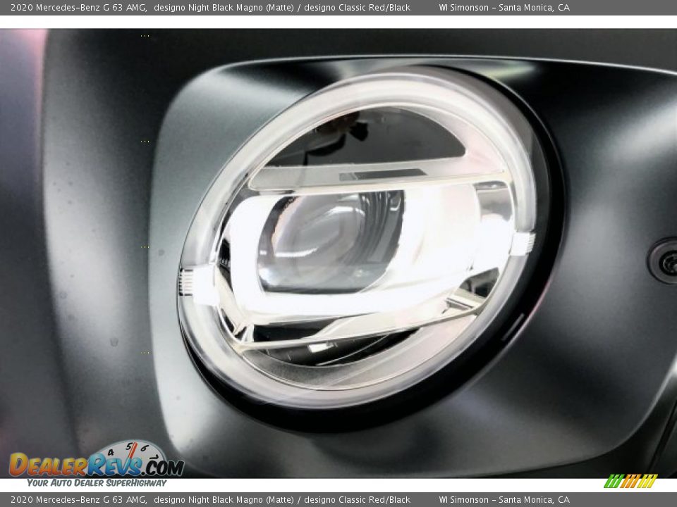 2020 Mercedes-Benz G 63 AMG designo Night Black Magno (Matte) / designo Classic Red/Black Photo #32