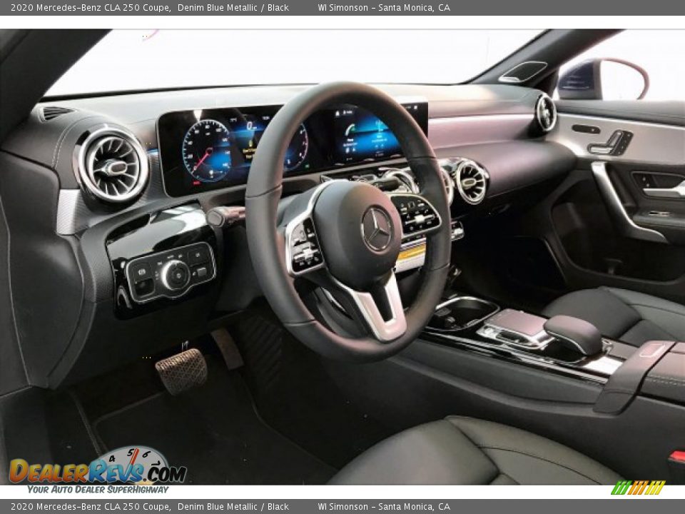 2020 Mercedes-Benz CLA 250 Coupe Denim Blue Metallic / Black Photo #4