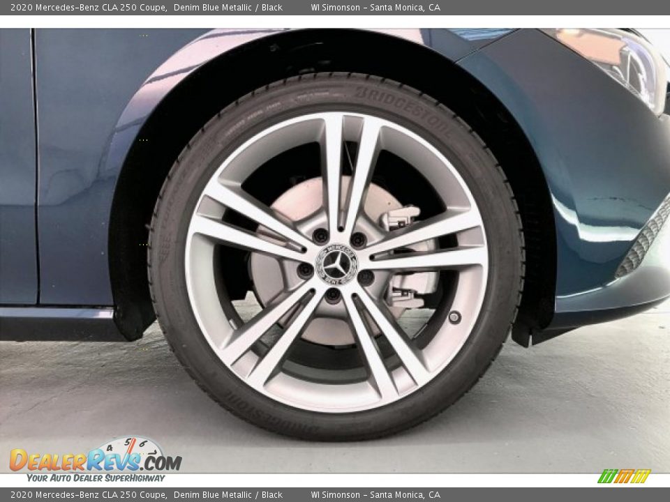 2020 Mercedes-Benz CLA 250 Coupe Denim Blue Metallic / Black Photo #9