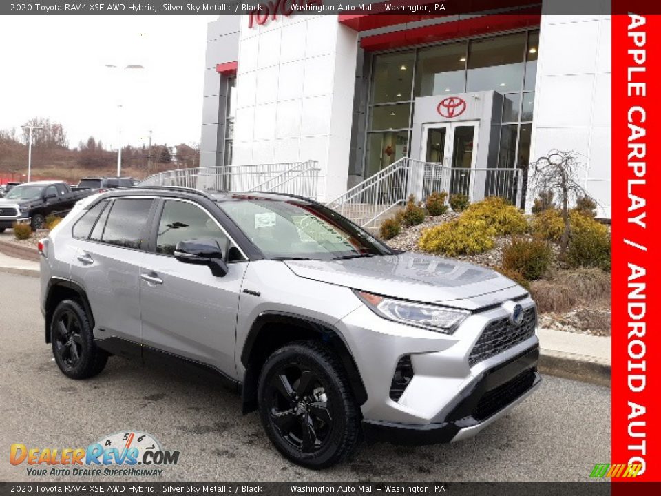 2020 Toyota RAV4 XSE AWD Hybrid Silver Sky Metallic / Black Photo #1