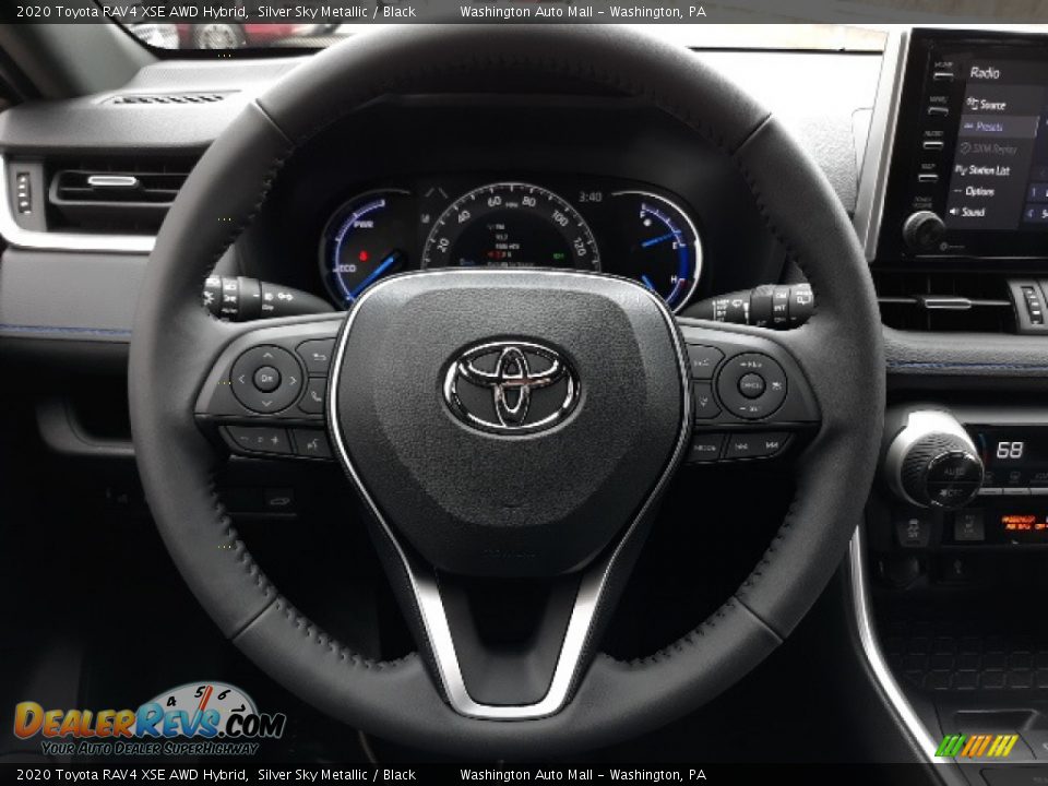 2020 Toyota RAV4 XSE AWD Hybrid Silver Sky Metallic / Black Photo #4