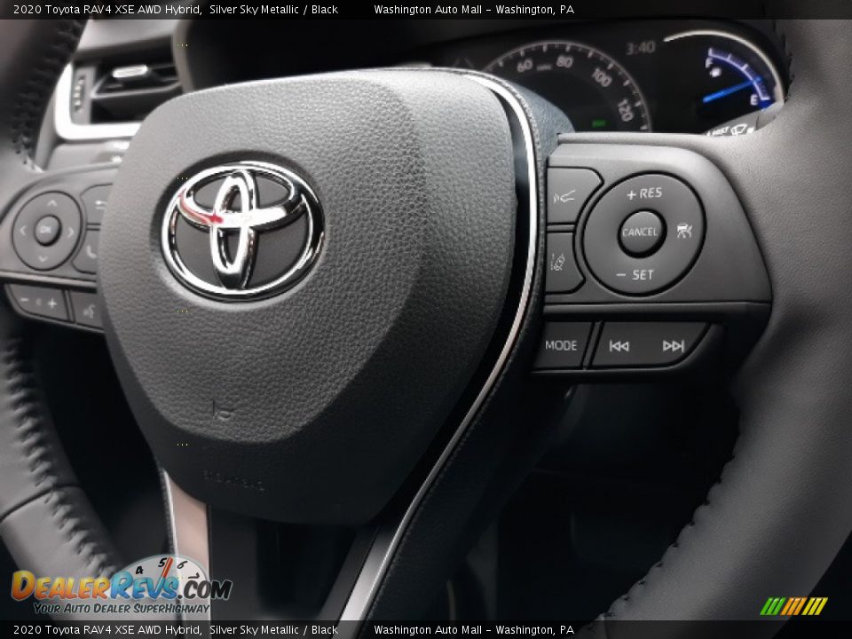 2020 Toyota RAV4 XSE AWD Hybrid Silver Sky Metallic / Black Photo #6