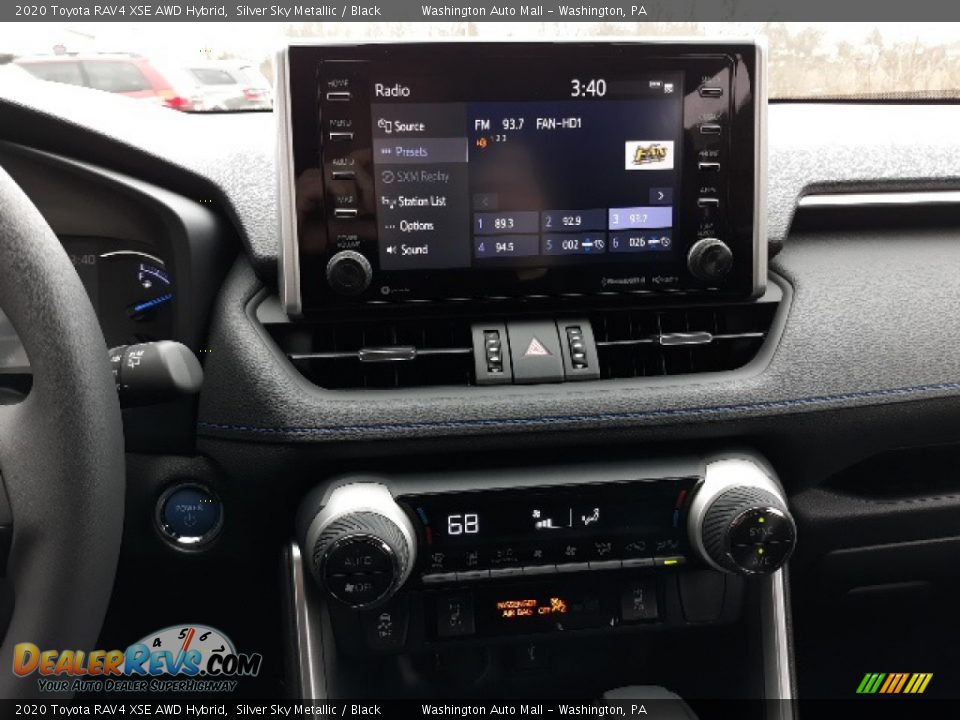2020 Toyota RAV4 XSE AWD Hybrid Silver Sky Metallic / Black Photo #11
